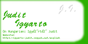 judit igyarto business card